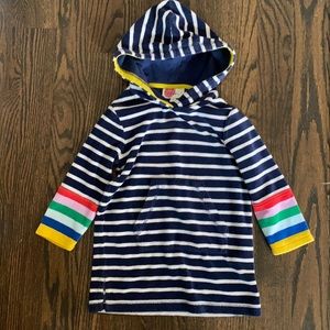 Mini Boden Toweling Hoodie Swim Coverup